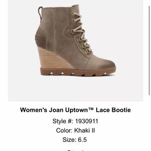 Sorel Joan Uptown Booties size 6.5 worn once